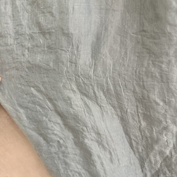 Lapis Anthropologie Dress One Size Maxi Blue Smocked Organza Boho Strapless - Picture 7 of 16